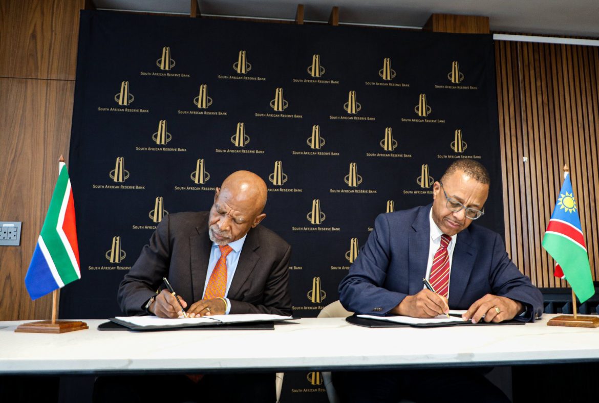 O Bank of Namibia no South African Reserve Bank ohela oya shaina etsokumwe lya talululwa lyoku nkondopeka elongelokumwe lyokoongamba nengungumano lyopashimaliwa