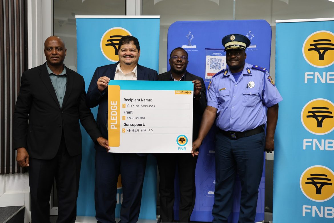 Ombaanga yotango yopashigwana-FNB Namibia oya gandja uufano wuu CCTV wopamuthika gopombanda wongushu yoodola 569 202 kelelo lyoshilando sha Windhoek,okuyambulapo omakwatathano gegameno goshilandopangelo.